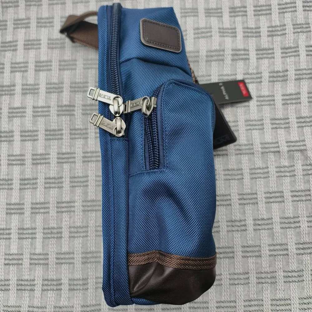 NWT Tumi Alpha Bravo Monterey Blue Anti-Theft Sling | Tactical Crossbody Bag